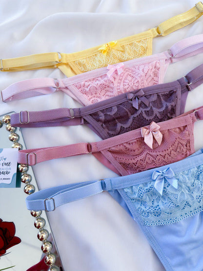 Calcinha Fio Duplo com Regulagem - Empina Bumbum