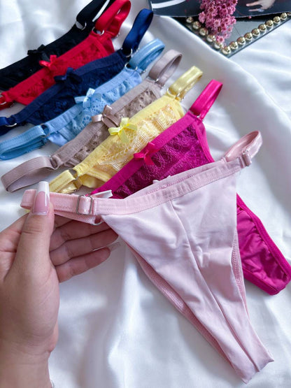 Calcinha Fio Duplo com Regulagem - Empina Bumbum